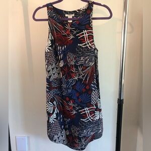 H&M Vibrant Sleeveless Mini Dress - Red, Blue, White Floral